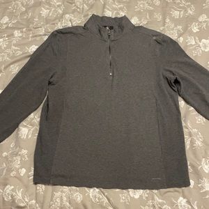 Men’s Size XL Calvin Klein Pullover Half Zip Thick Shirt. Grey. Quality.